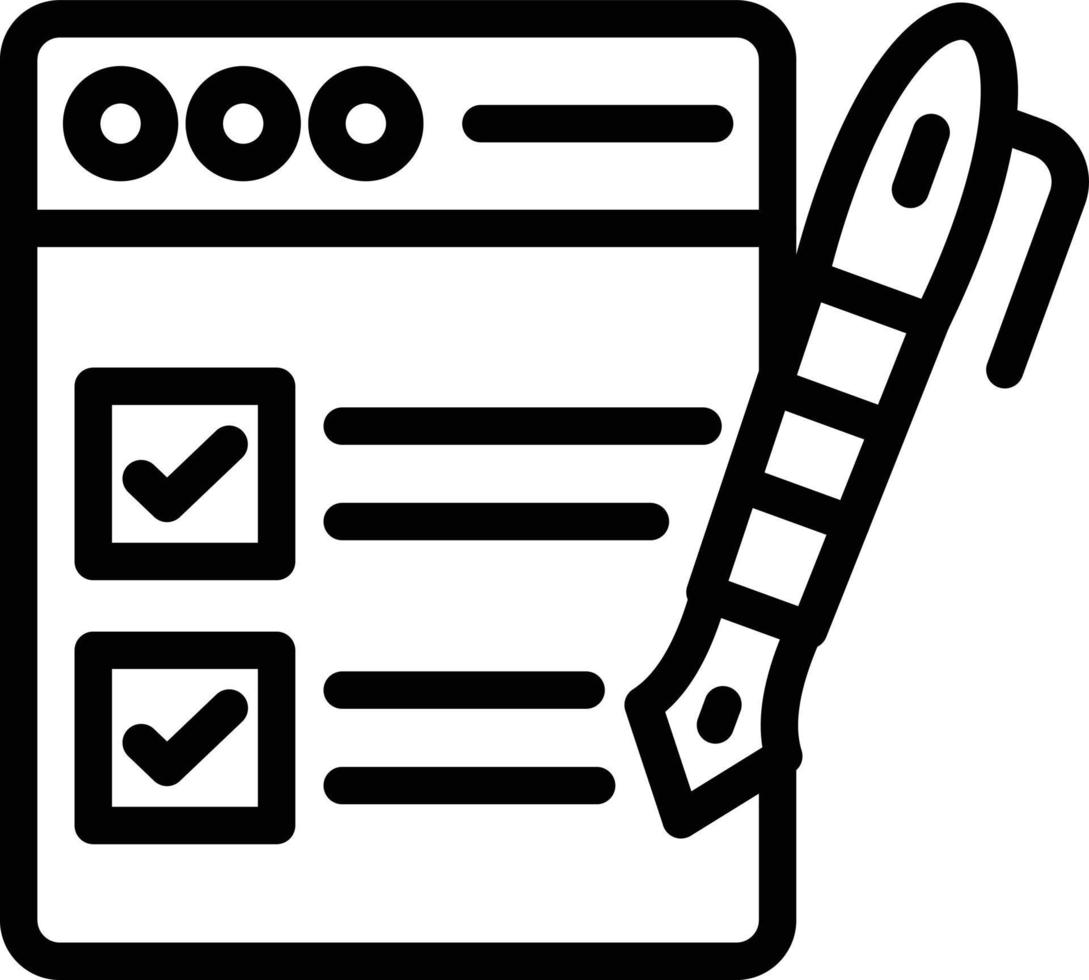 Vector Design Task List Icon Style