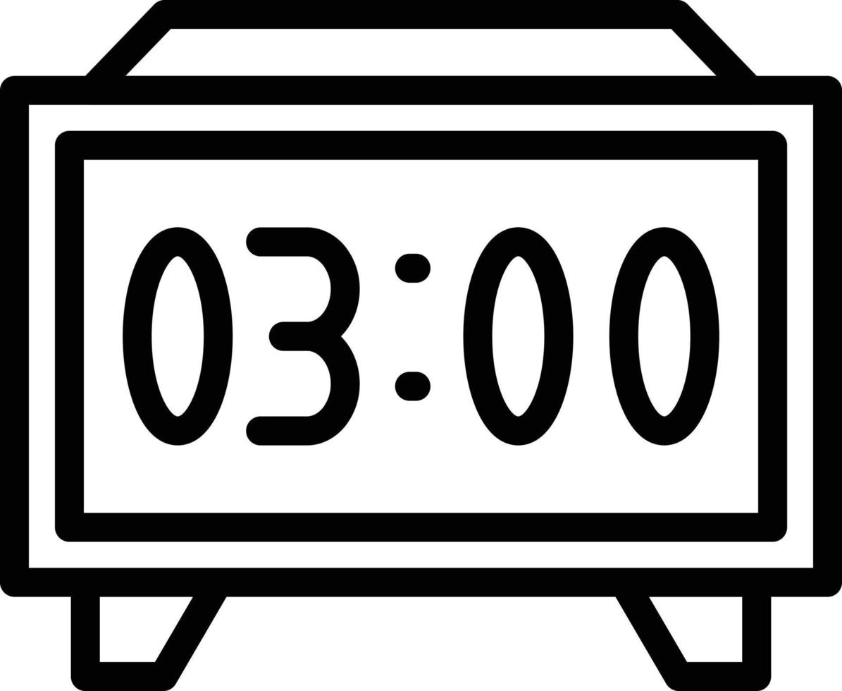 Vector Design Digital Clock Icon Style
