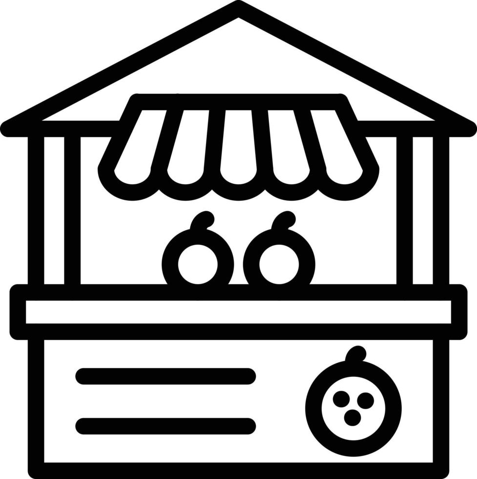 Vector Design Fruit Stall Icon Style