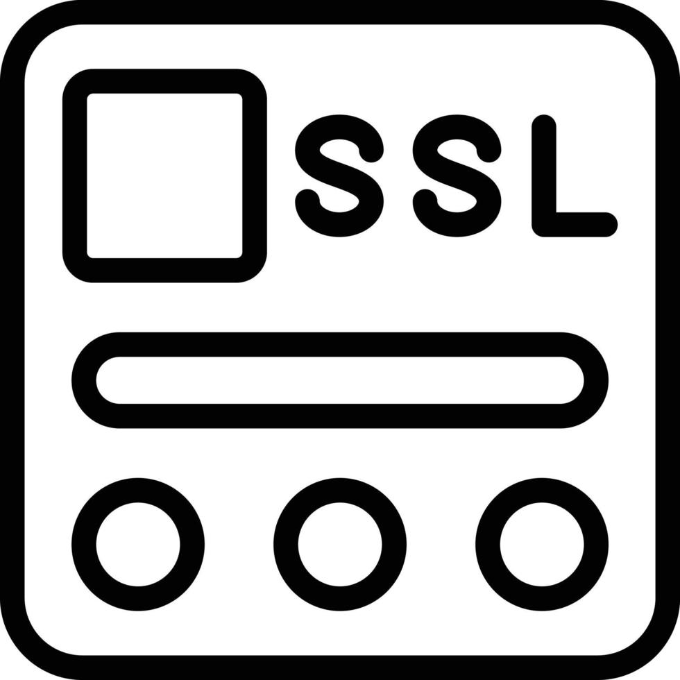 Vector Design SSL File Icon Style