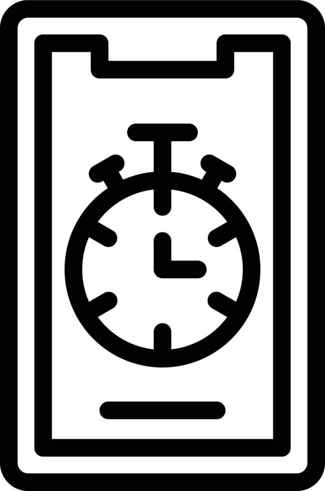 Vector Design Mobile Stopwatch Icon Style
