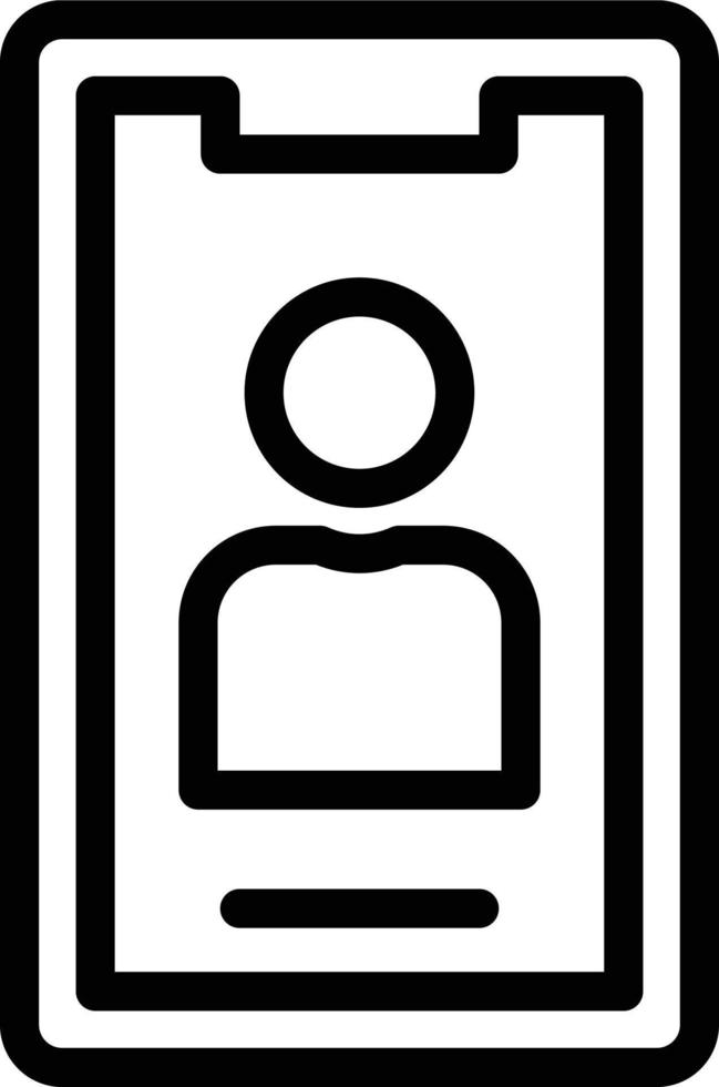 Vector Design Mobile Contacts Icon Style