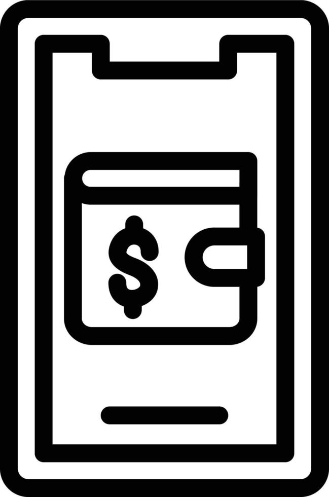 Vector Design Mobile Wallet Icon Style