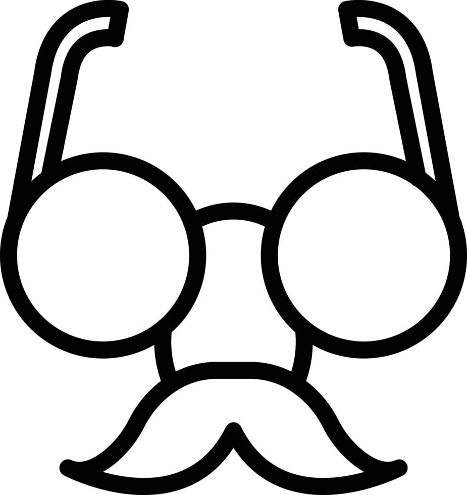 Vector Design Fun Glasses Icon Style