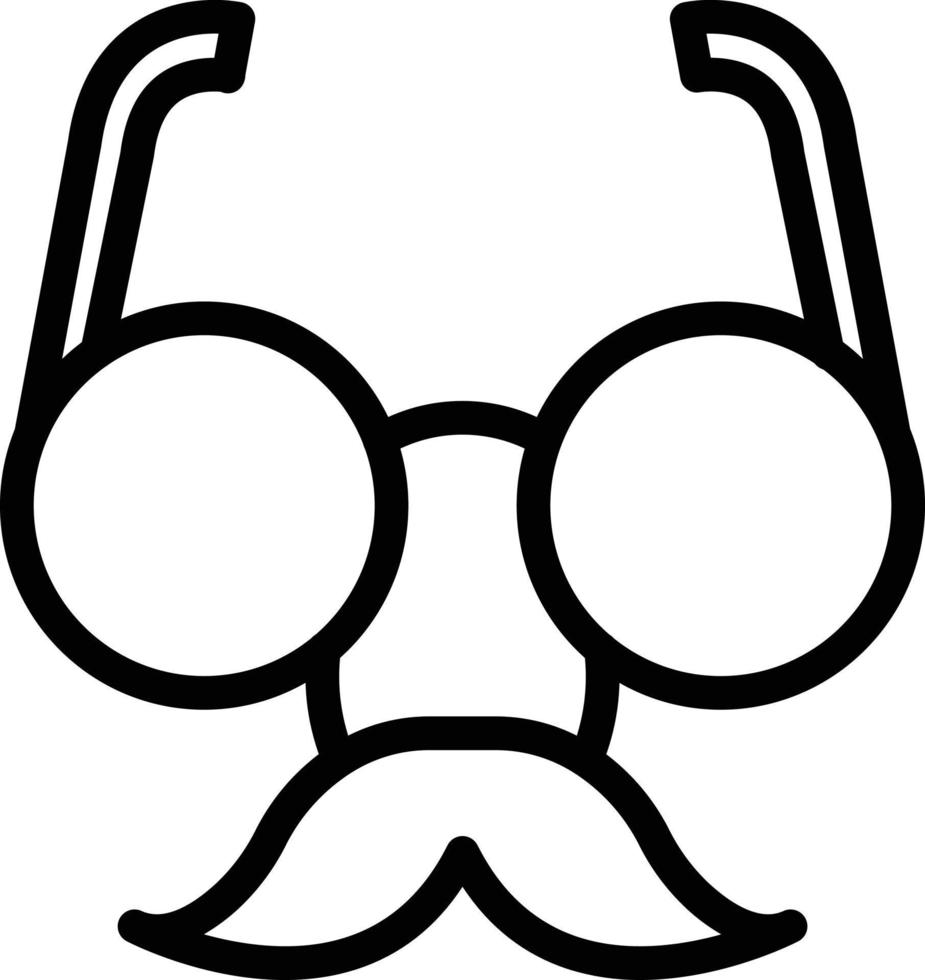 vector diseño divertido lentes icono estilo