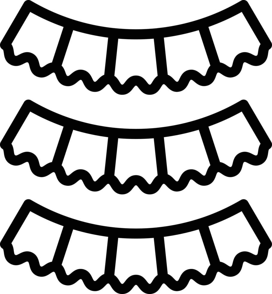 Vector Design New Year Flags Icon Style
