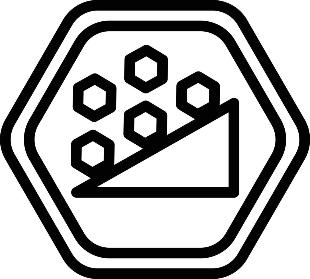 Vector Design Falling Rocks Icon Style