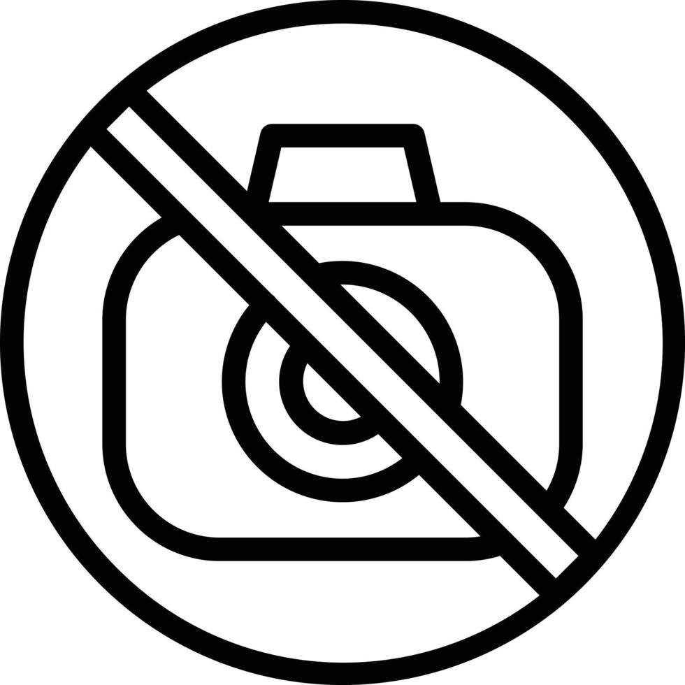 Vector Design No Camera Icon Style