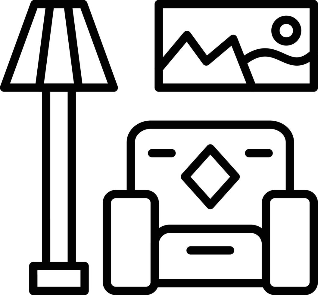 Vector Design Living Room Icon Style