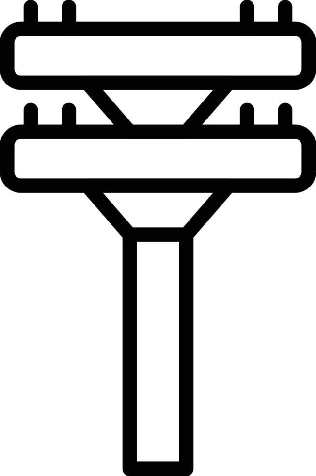 Vector Design Electric Pole Icon Style
