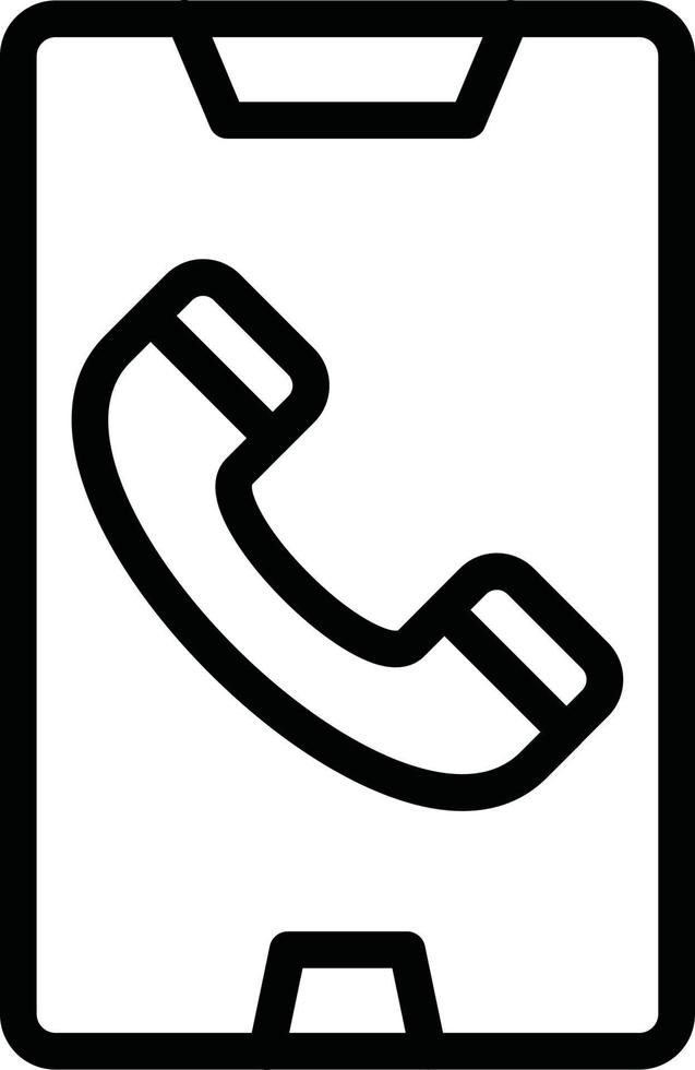 Vector Design Mobile Call Icon Style
