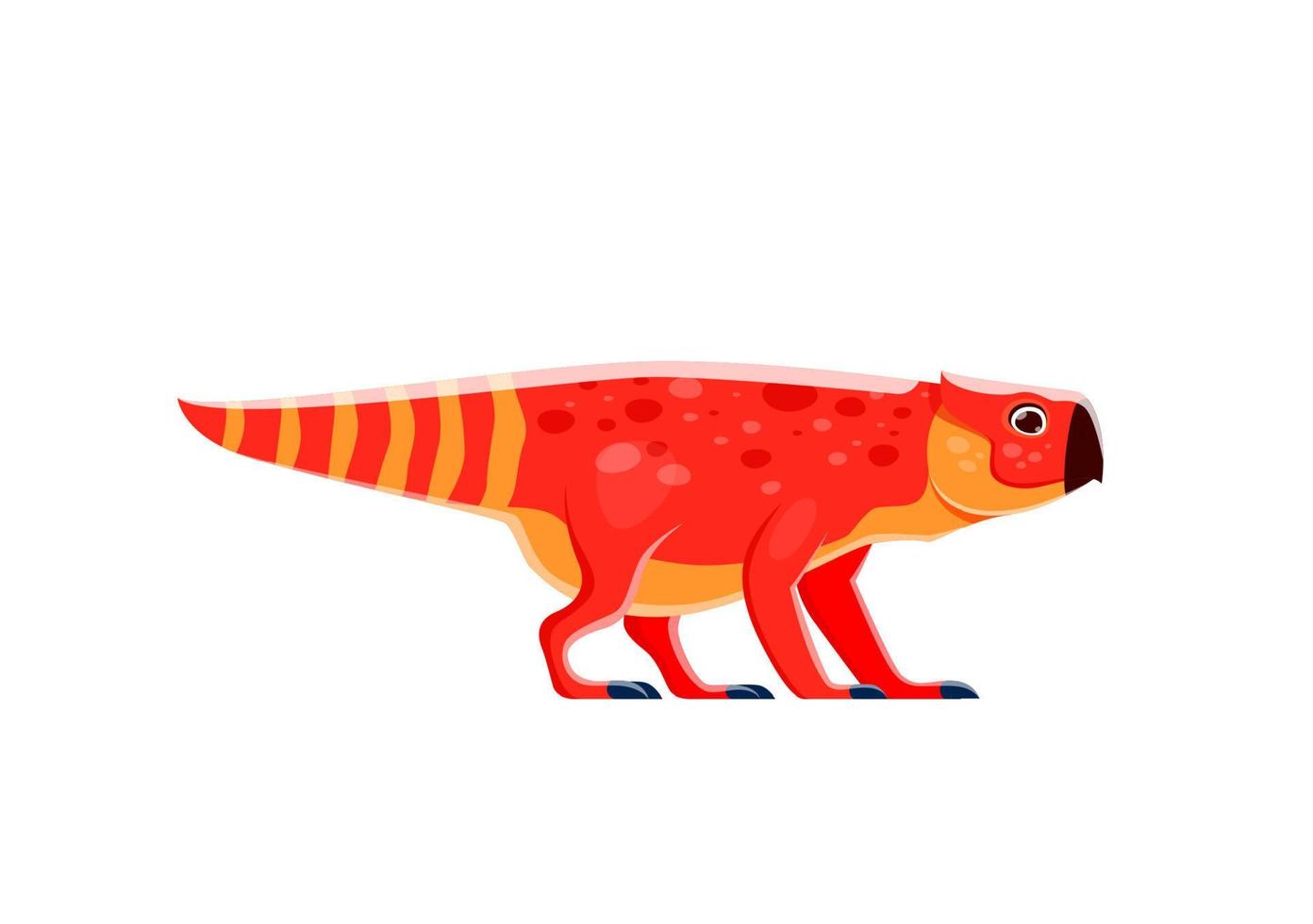 bagaceratops, dibujos animados dinosaurio personaje, jurásico vector