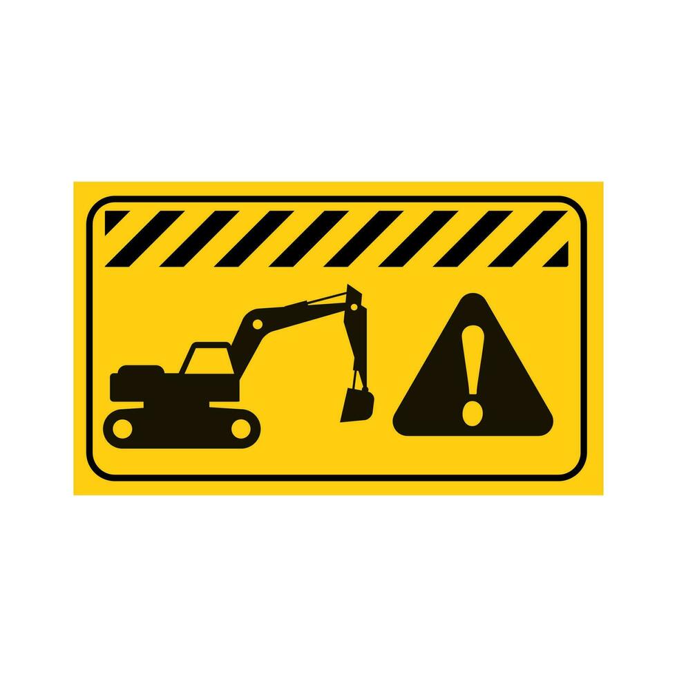 Under construction tape warning banner vector