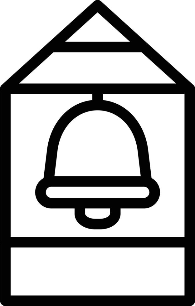 Vector Design Bell Tower Icon Style
