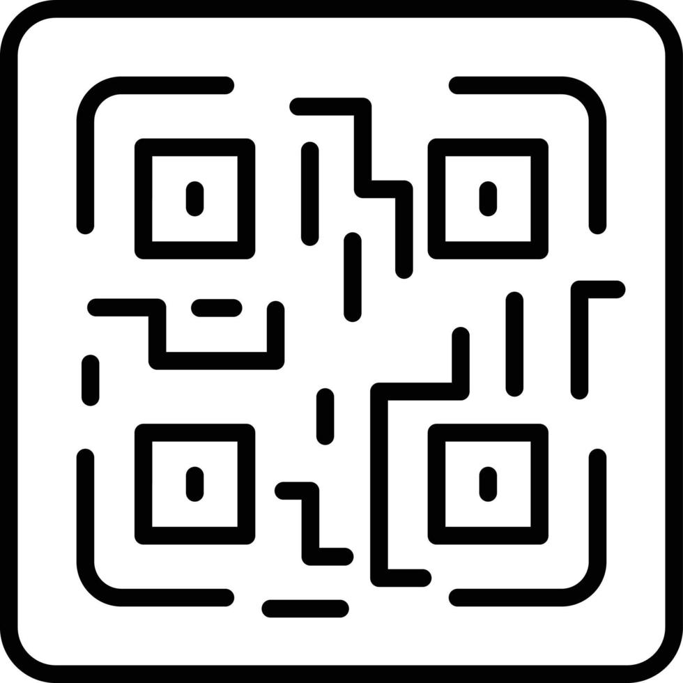 Vector Design QR Code Icon Style