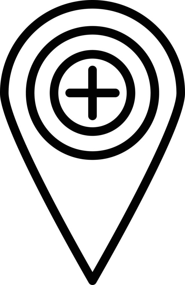 Vector Design Hospital Location Icon Style