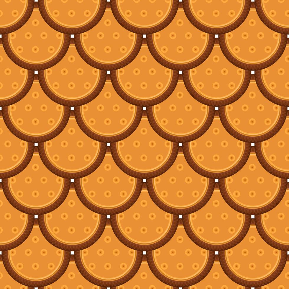 Pattern homemade cookie different taste in pastry biscuit vector