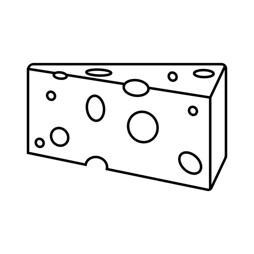 queso icono vector. Leche producto ilustración signo. comida símbolo. queso granja logo. vector