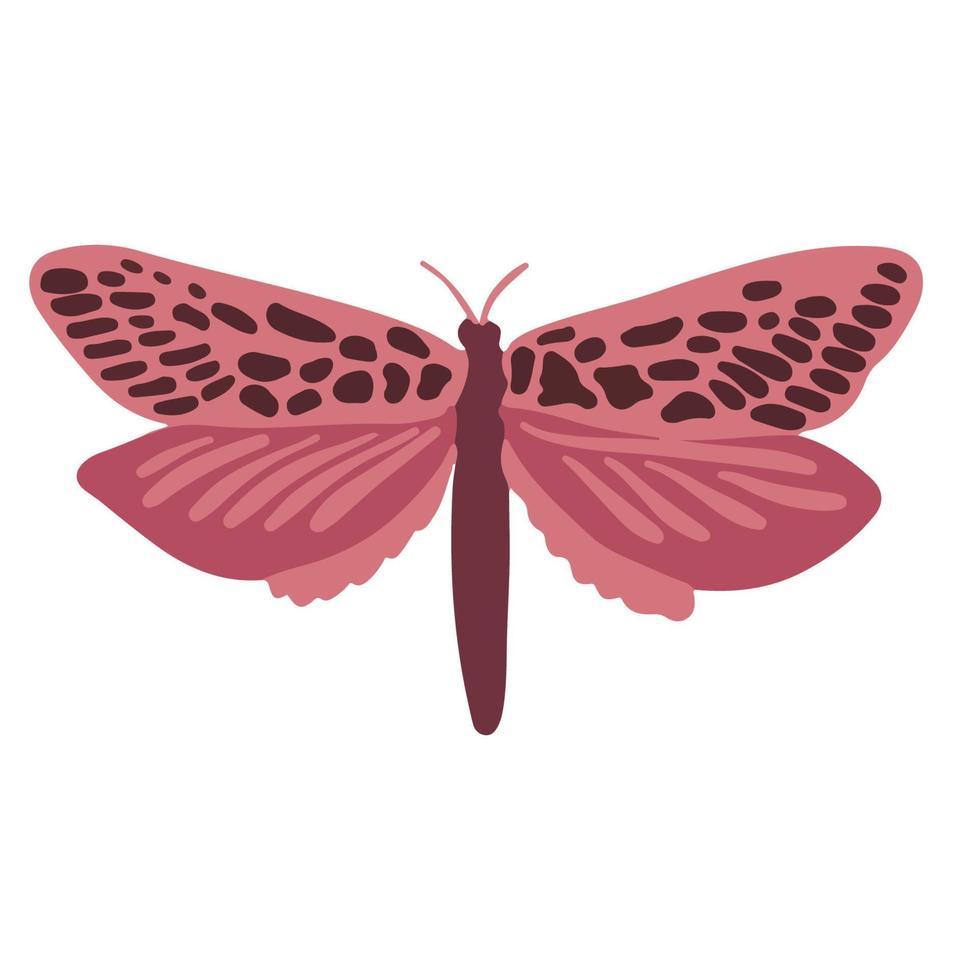 beautiful pink butterfly, good for graphic design resources vector