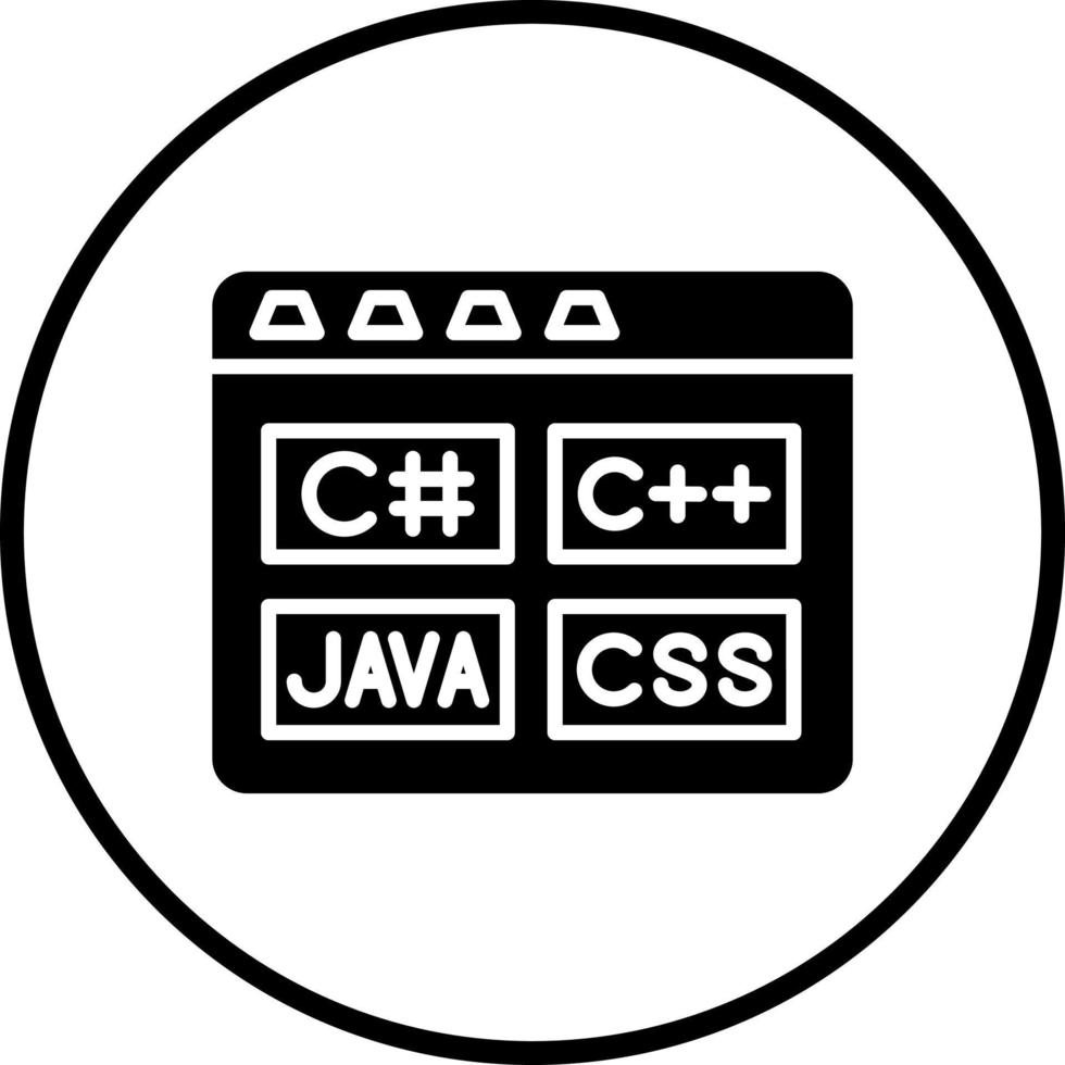 Vector Design Coding Language Vector Icon Style