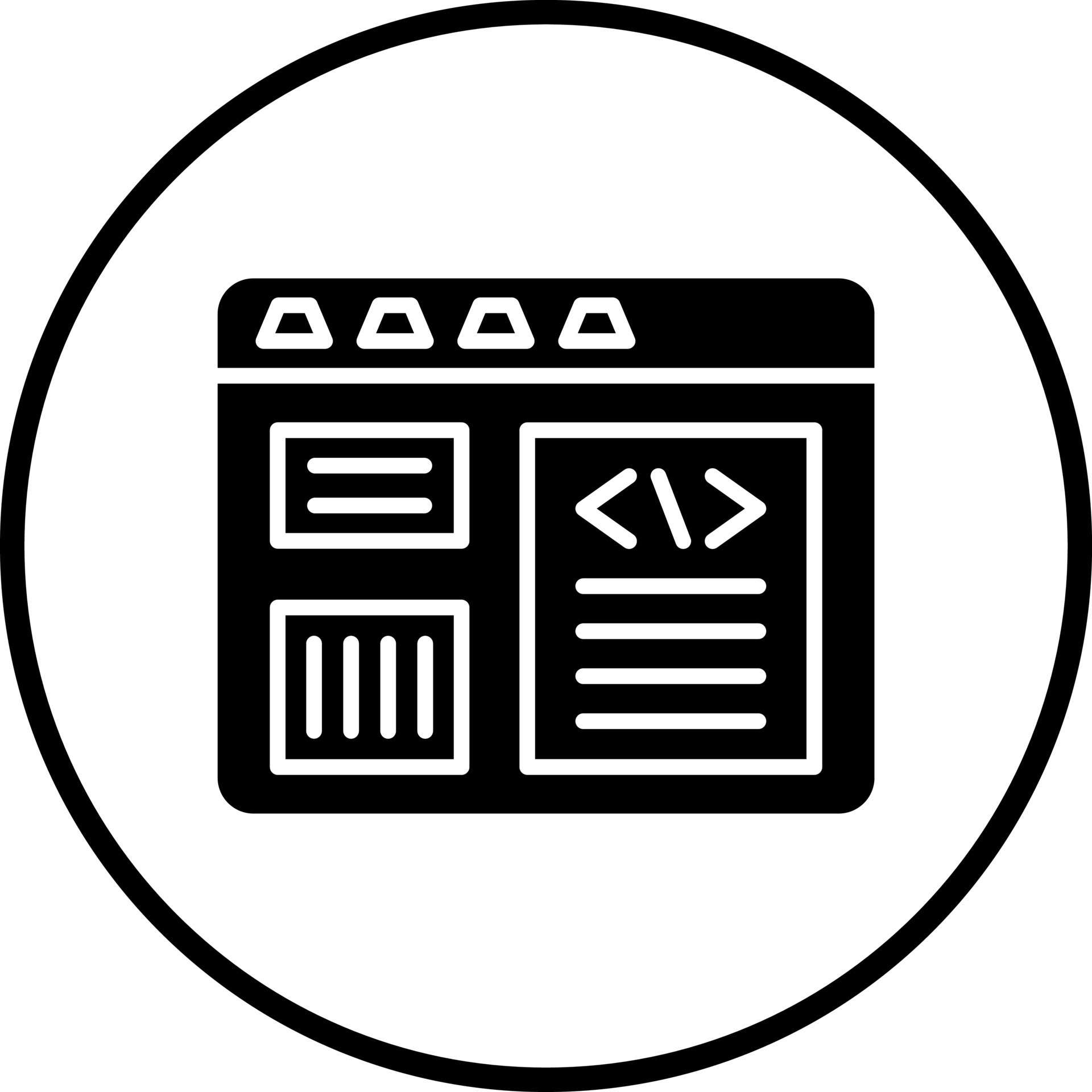 Vector Design site Layout Vector Icon Style 22231949 Vector Art at