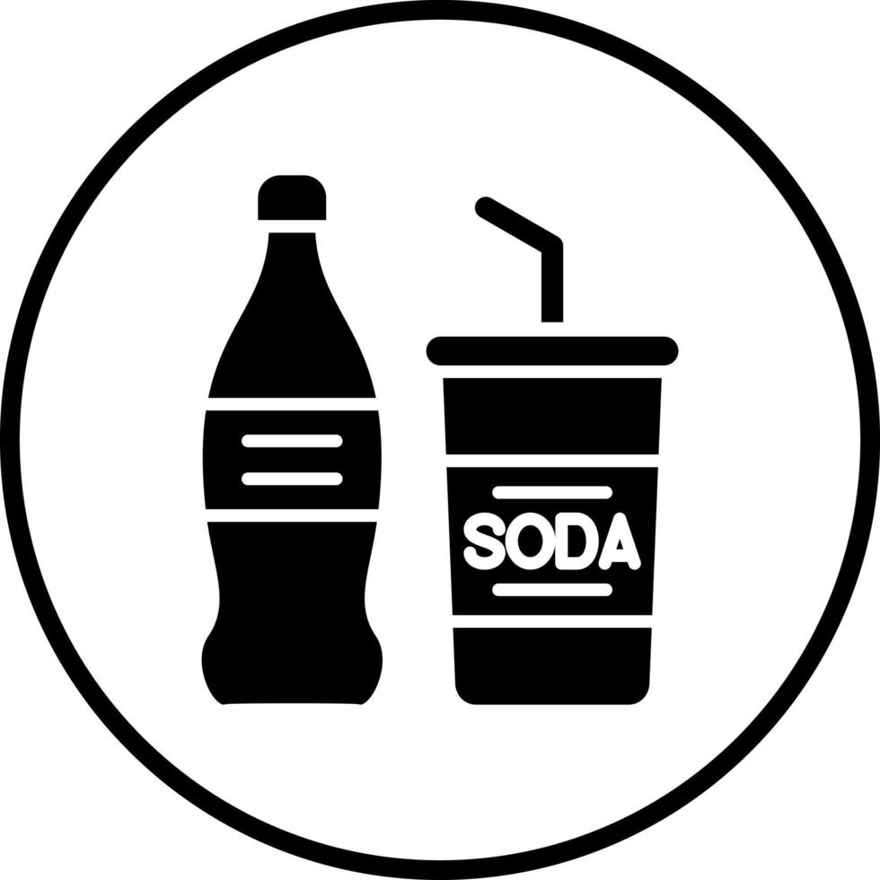 vector diseño soda vector icono estilo