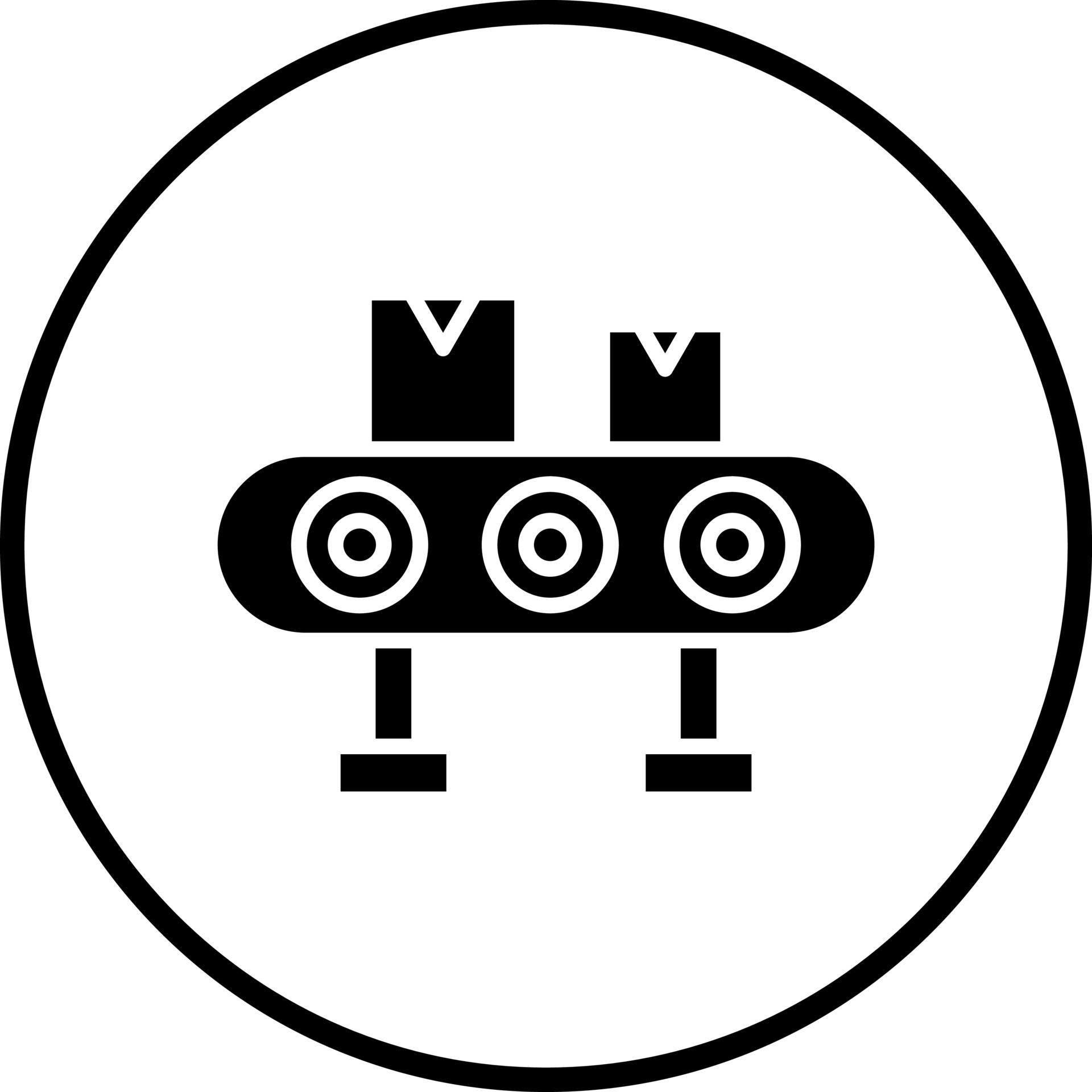 Vector Design Conveyor Belt Vector Icon Style 22232086 Vector Art at