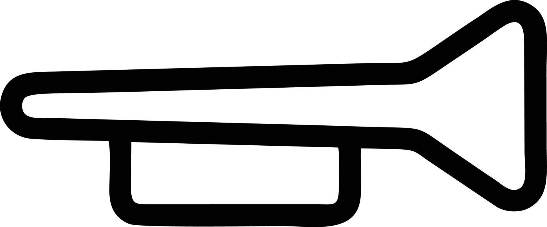 trumpet instrument icon symbol design vector image. Illustration of musical trumpet horn vector design image. EPS 10