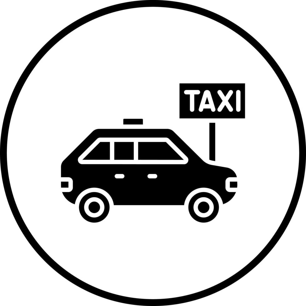 Vector Design Taxi Stop Vector Icon Style