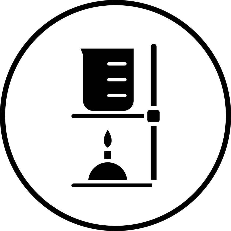 Vector Design Burning Flask Vector Icon Style