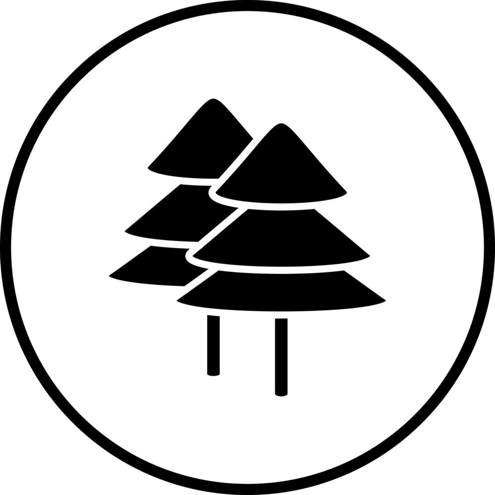 Vector Design Forest Vector Icon Style