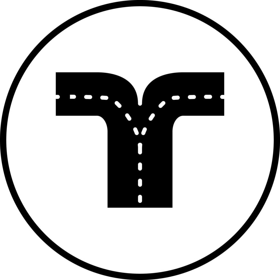 vector diseño la carretera división vector icono estilo