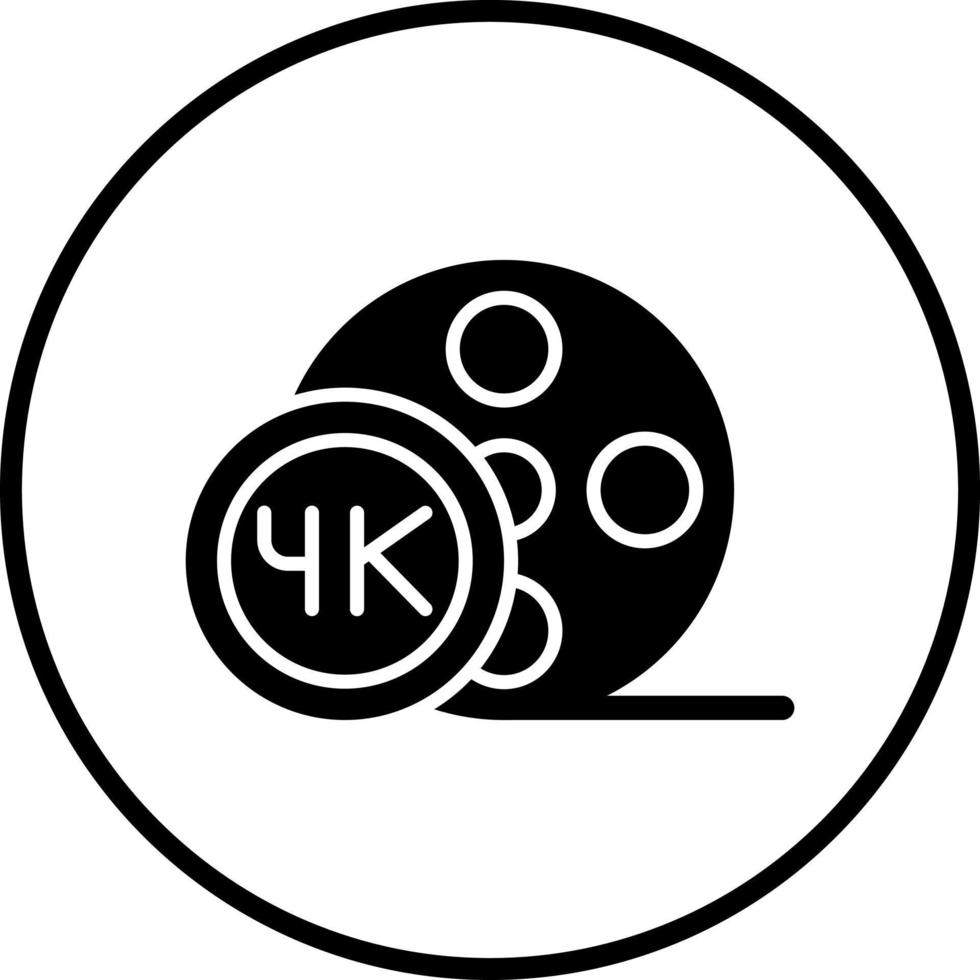Vector Design 4k Film Vector Icon Style