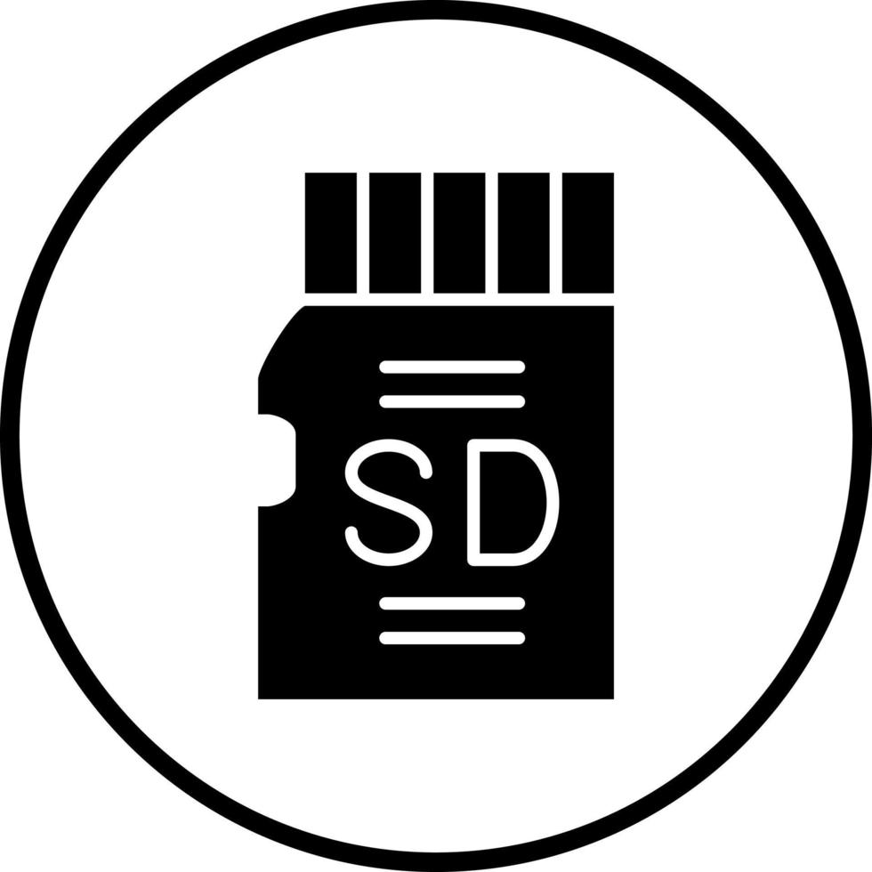 Vector Design SD Card Vector Icon Style