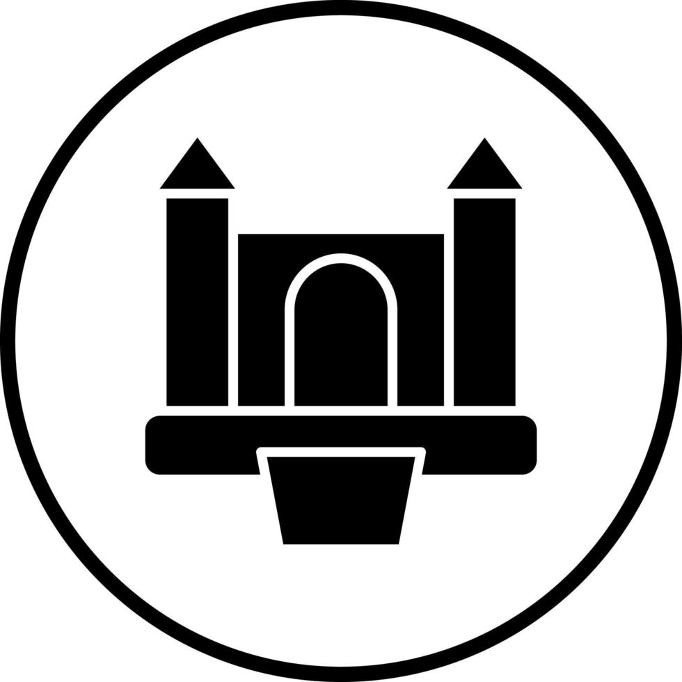 Vector Design Bouncy Castle Vector Icon Style