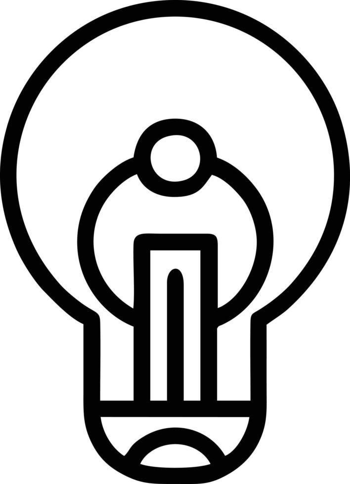 Idea solution icon symbol vector image. Illustration of the creative innovation concept design. EPS 10