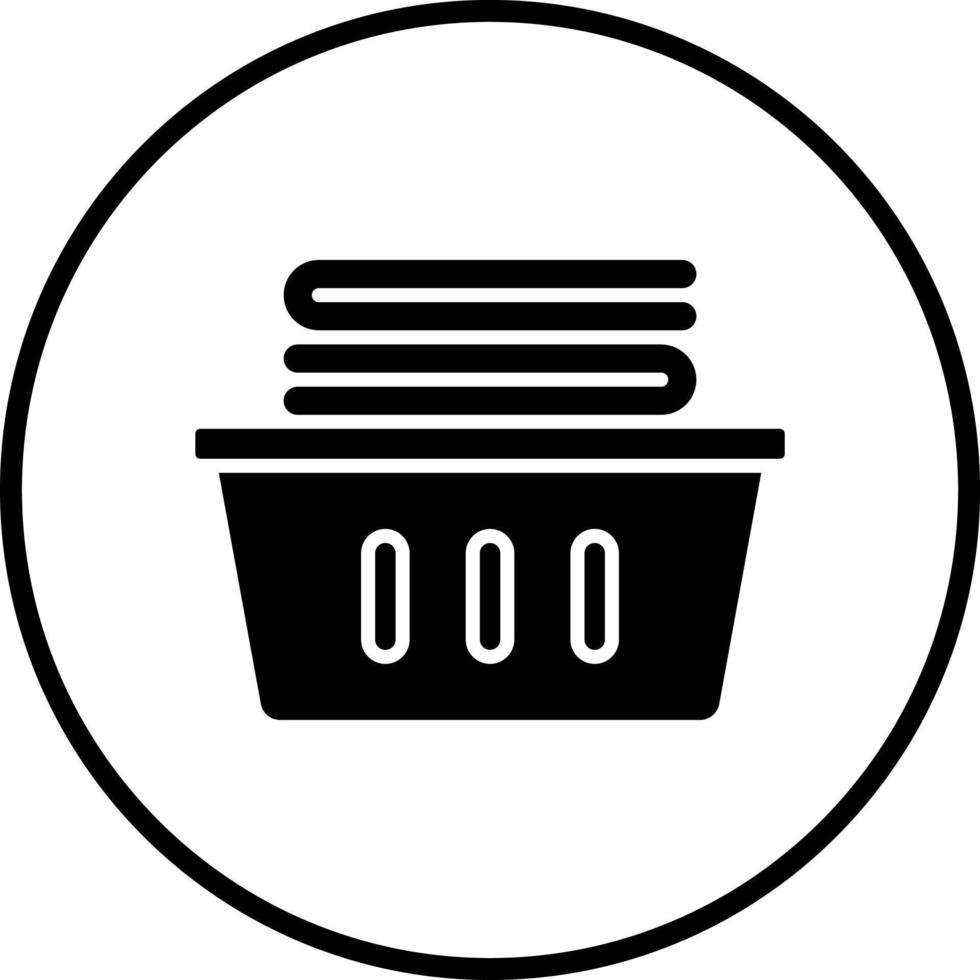 Vector Design Laundry Basket Vector Icon Style