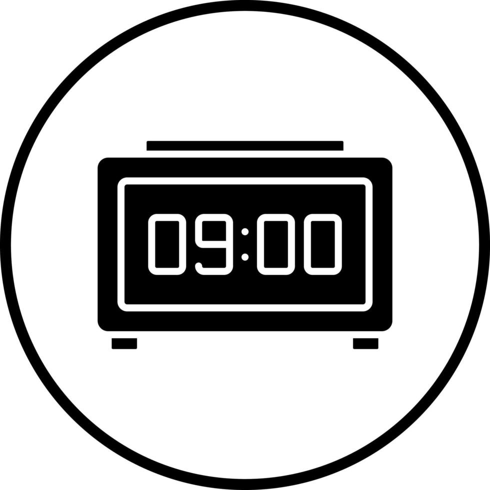 Vector Design Digital Clock Vector Icon Style