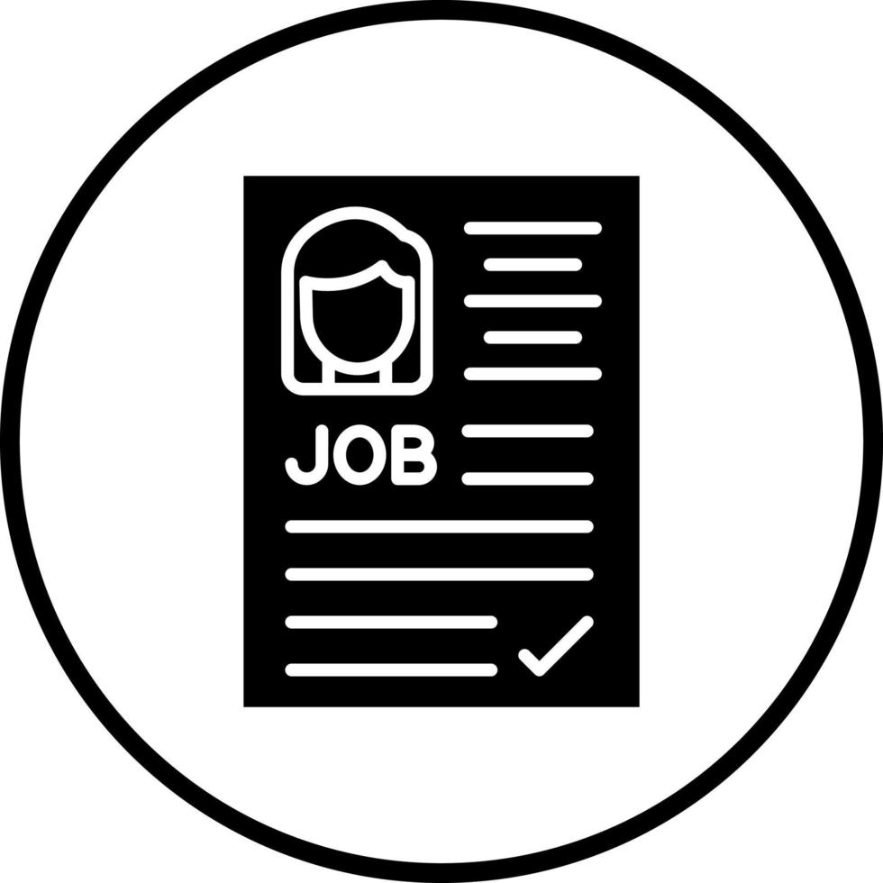Vector Design Applicant Female Vector Icon Style