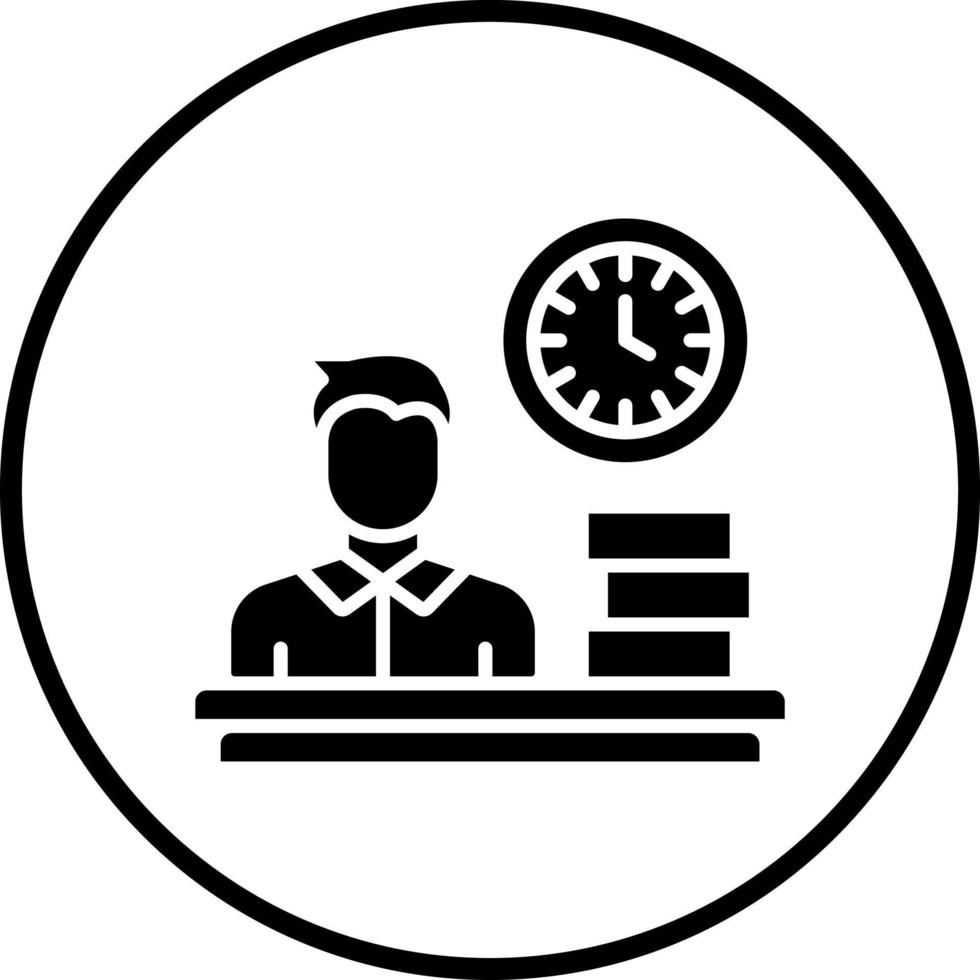 Vector Design Busy Man Vector Icon Style
