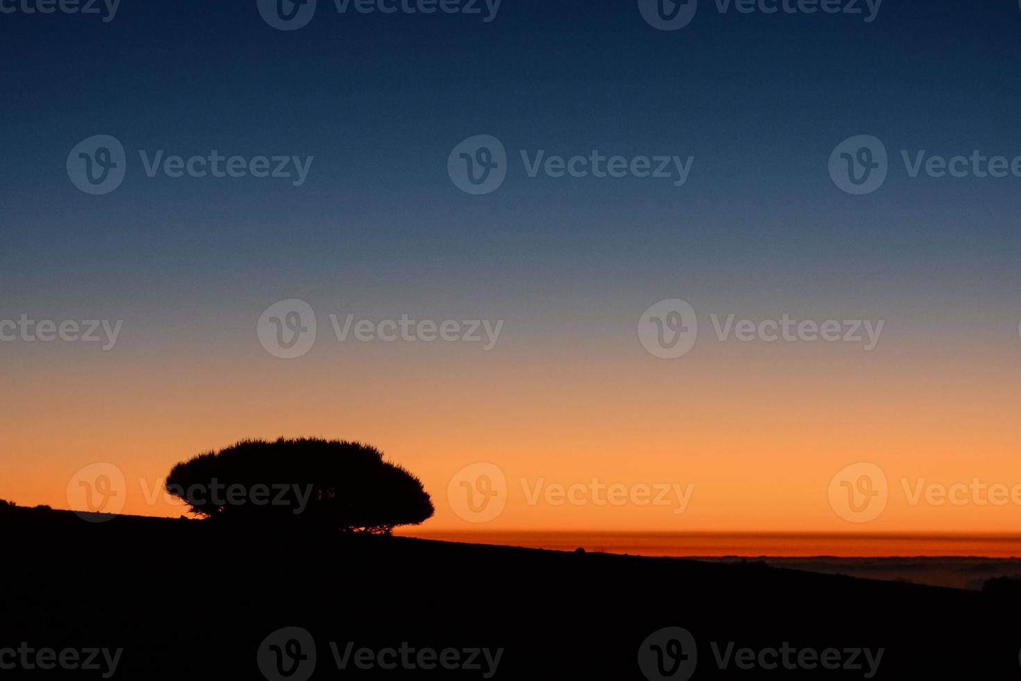 Colourful sky at sunset photo