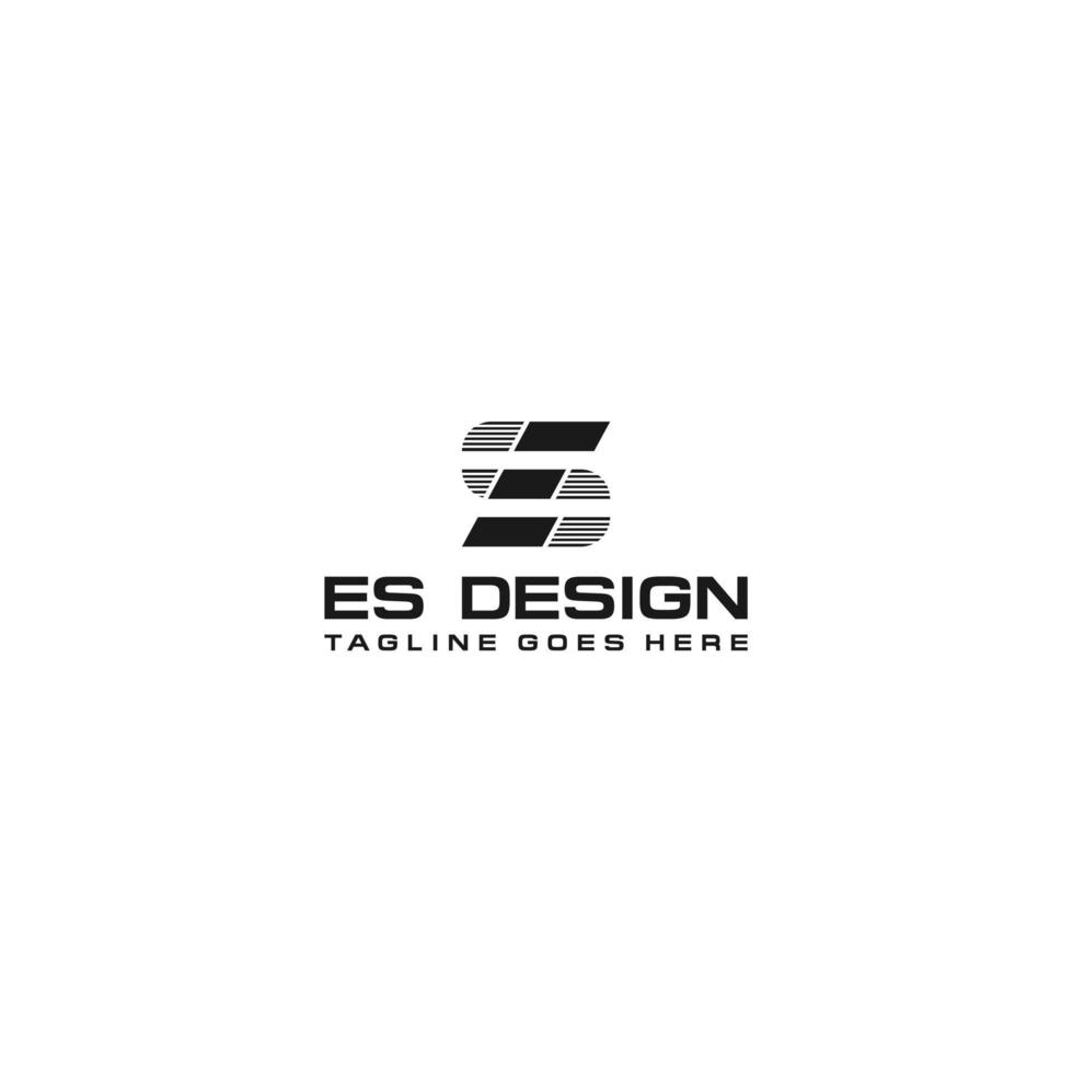 Abstract letter SE creative logo. It look like letter S and E. vector