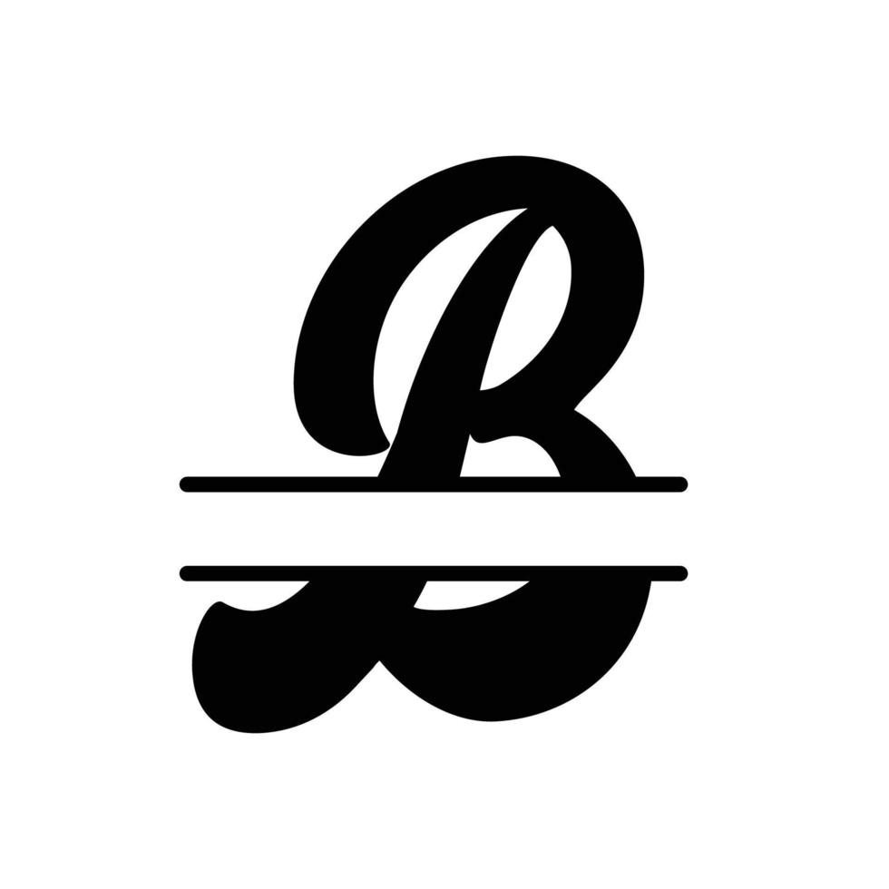 Letter b logo template vector