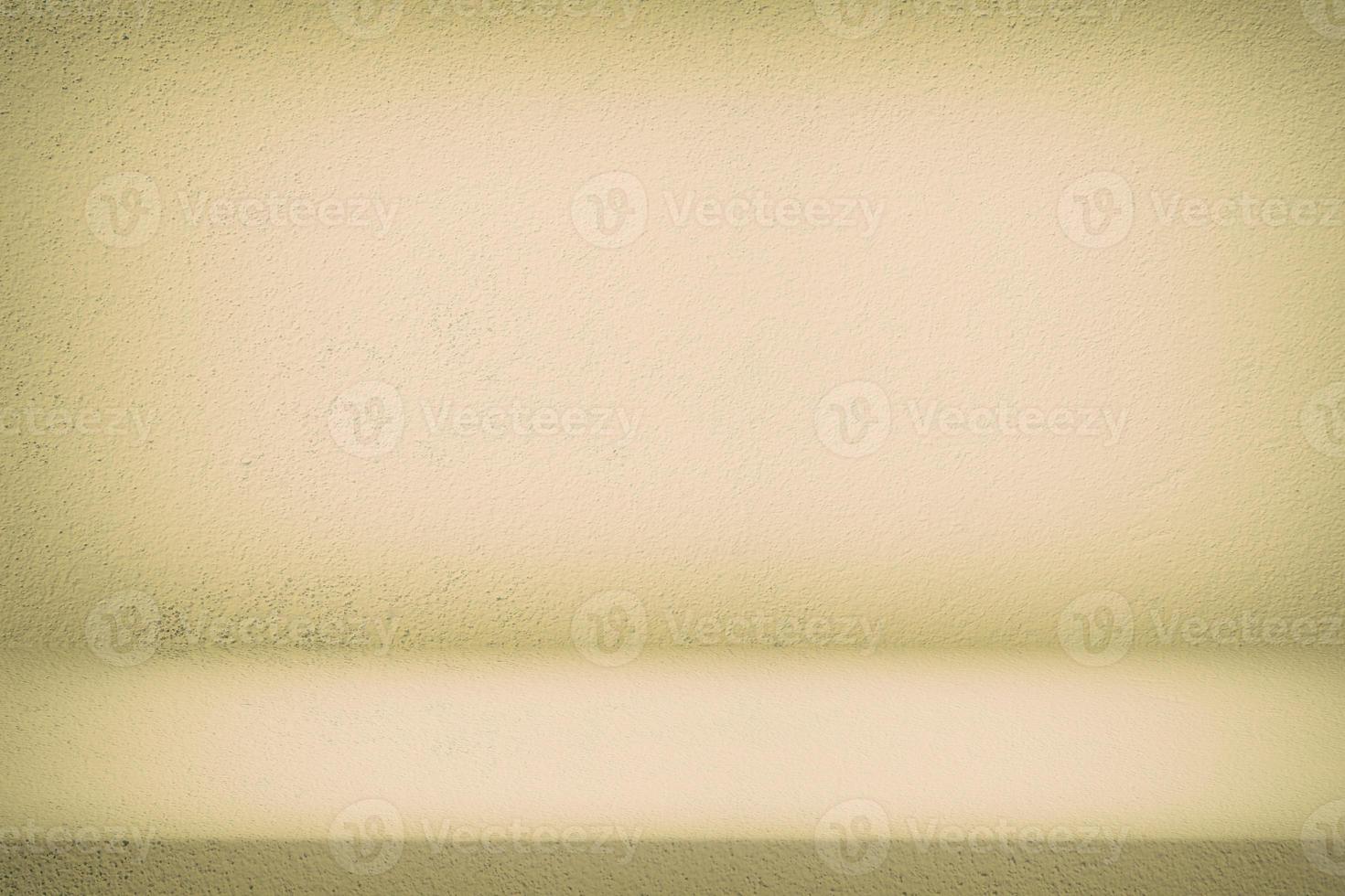 Tan Stucco Room with Concrete Wall Texture Background, Suitable for Cosmetic Product Presentation Backdrop, Display, and Mock up. photo