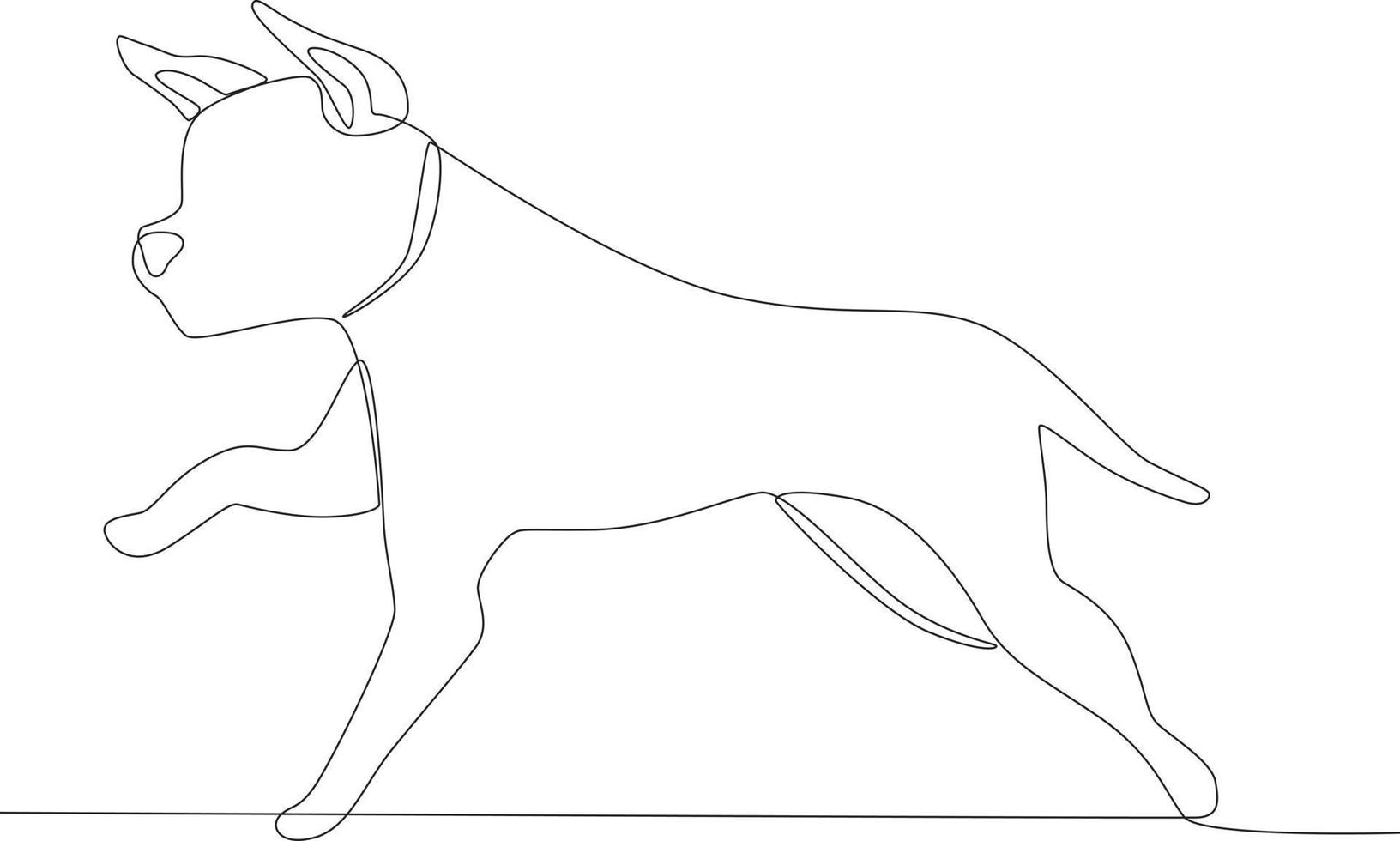 A cute dog is running vector