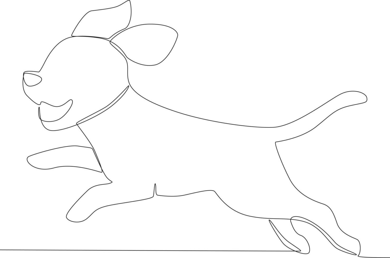 A puppy playing in the room vector