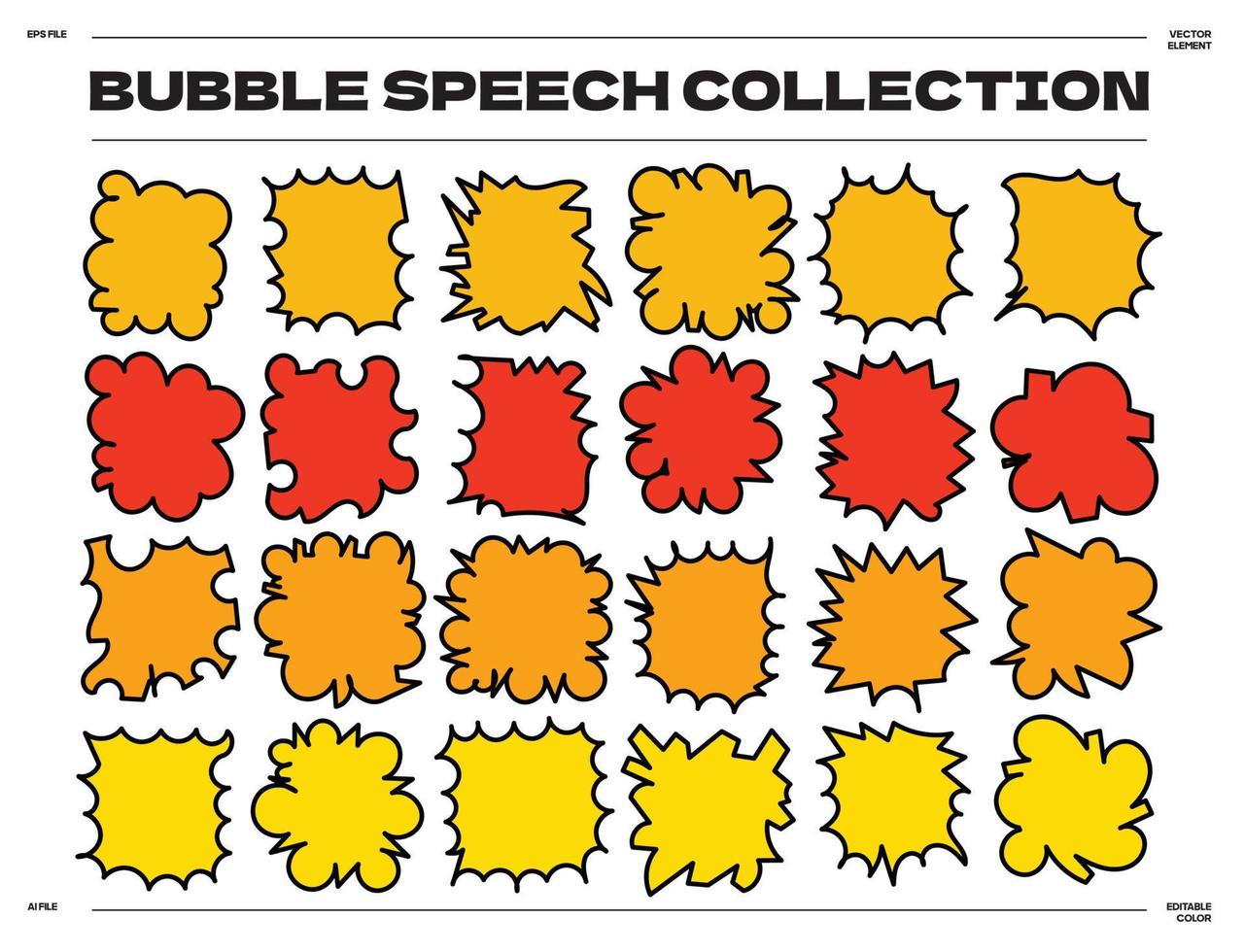 Speech Bubble set. Talk bubble collection vector