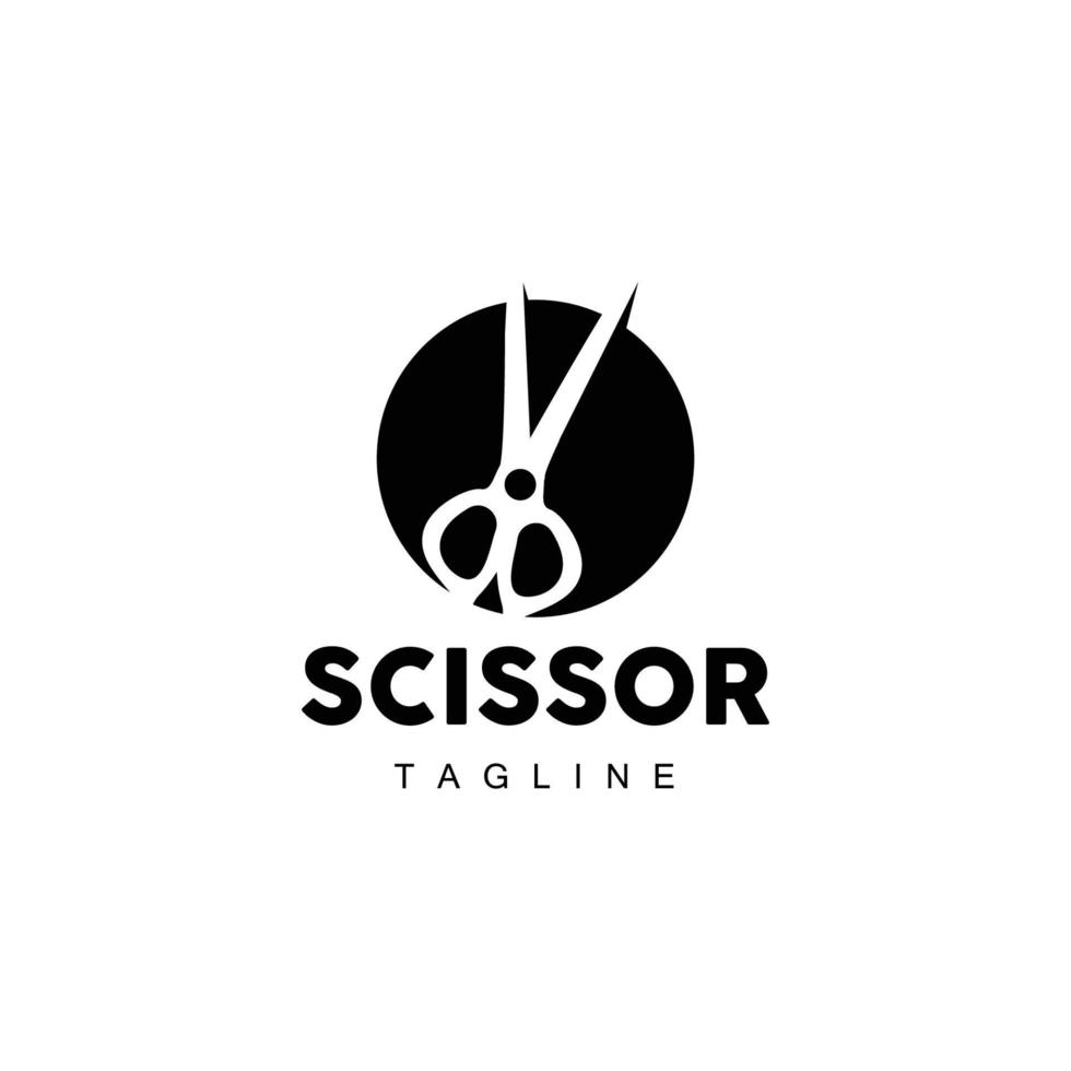 Barber Tools Scissors Logo, Haircut Tools Vector, Barber Design, Symbol Illustration Icon vector