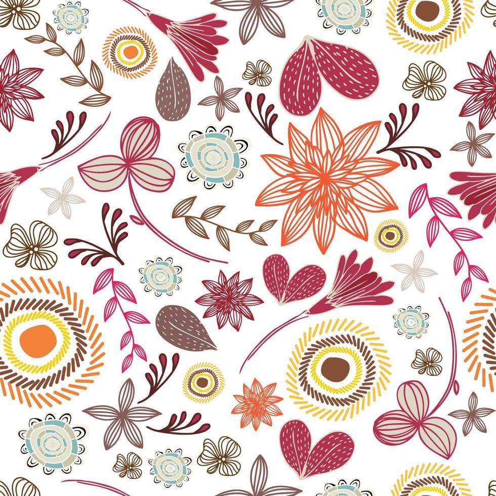 Floral pattern for abstract background. vector