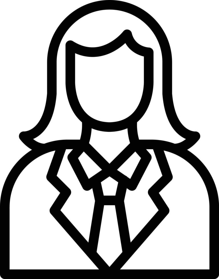 Vector Design Lady Lawyer Icon Style